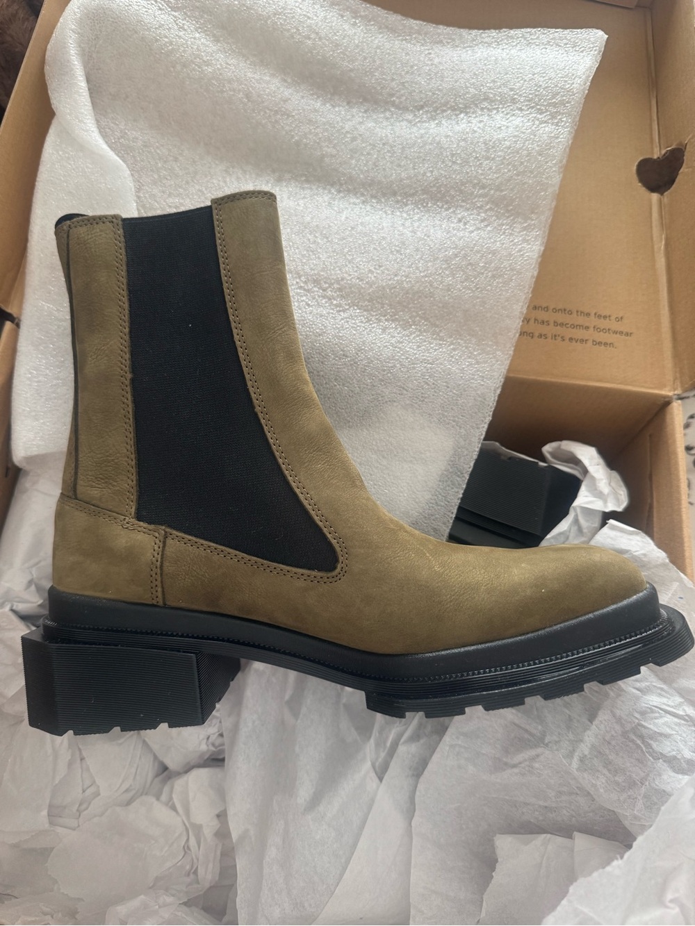 Dr. Martens Olive Green Suede Lace-Up Chelsea Boot
